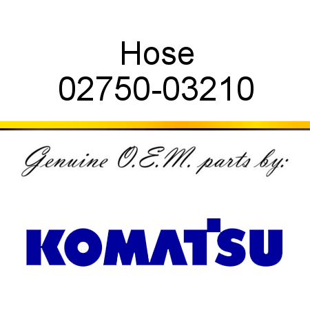 Hose 02750-03210