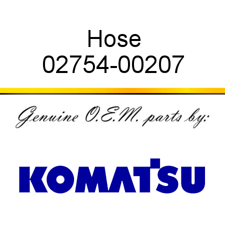 Hose 02754-00207