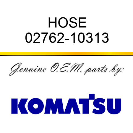 HOSE 02762-10313