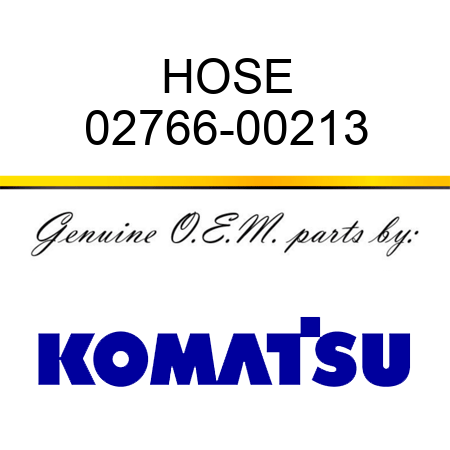 HOSE 02766-00213
