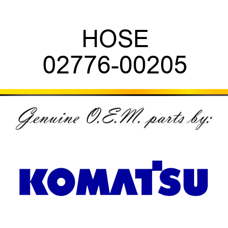 HOSE 02776-00205