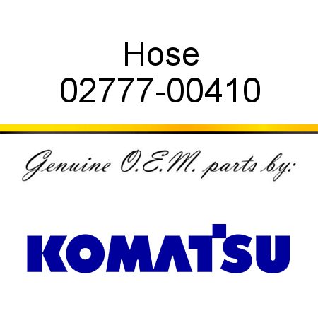 Hose 02777-00410