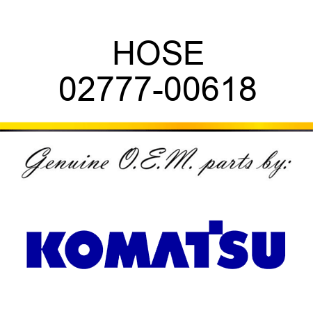 HOSE 02777-00618