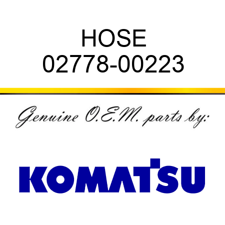 HOSE 02778-00223