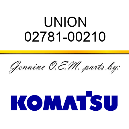 UNION 02781-00210