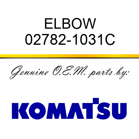 ELBOW 02782-1031C