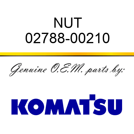 NUT 02788-00210