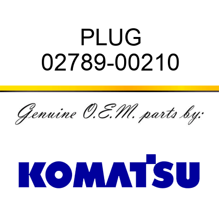 PLUG 02789-00210