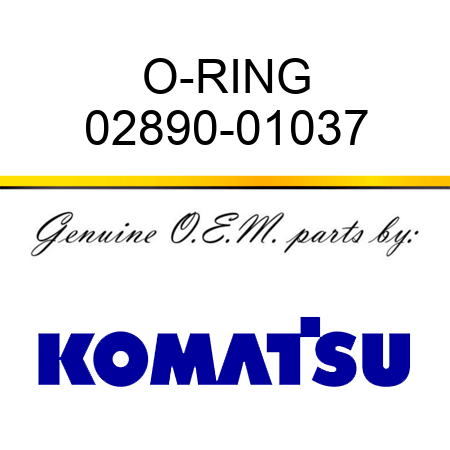 O-RING 02890-01037