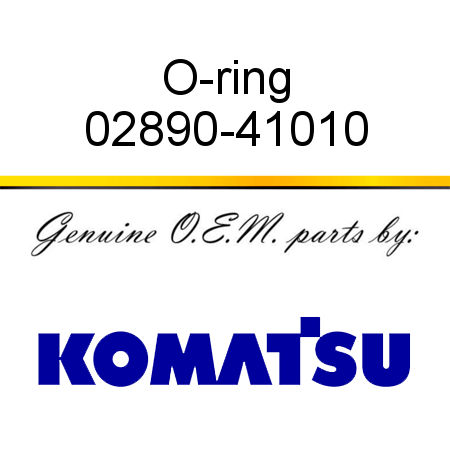 O-ring 02890-41010