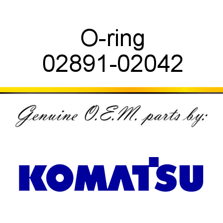 O-ring 02891-02042