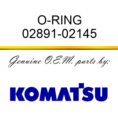 O-RING 02891-02145