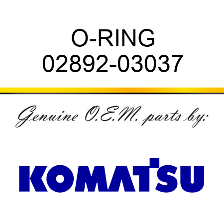 O-RING 02892-03037