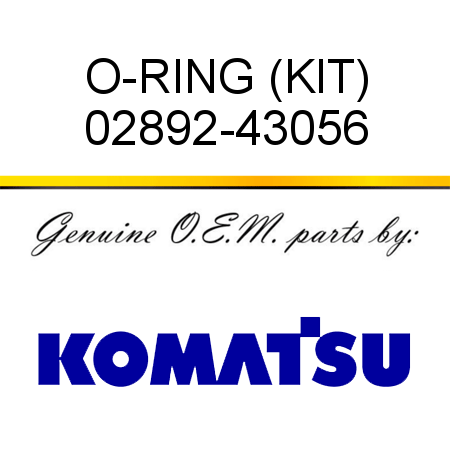 O-RING (KIT) 02892-43056