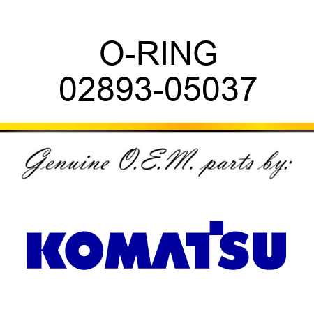 O-RING 02893-05037