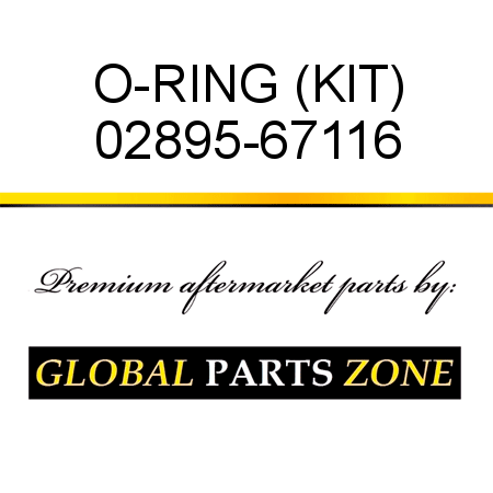 O-RING (KIT) 02895-67116