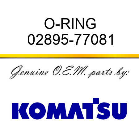 O-RING 02895-77081