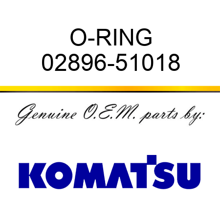 O-RING 02896-51018