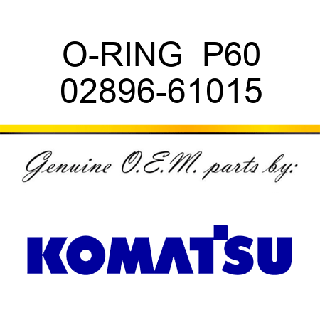 O-RING  P60 02896-61015