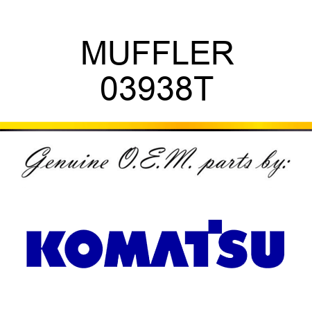 MUFFLER 03938T