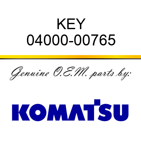 KEY 04000-00765
