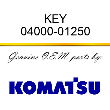 KEY 04000-01250