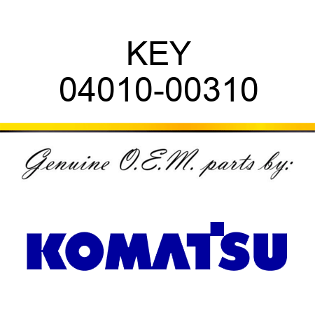 KEY 04010-00310