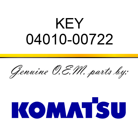 KEY 04010-00722