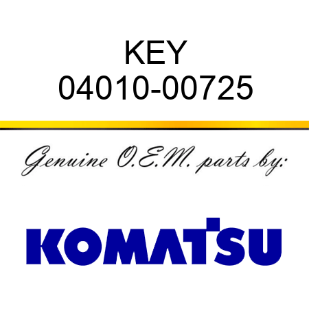 KEY 04010-00725