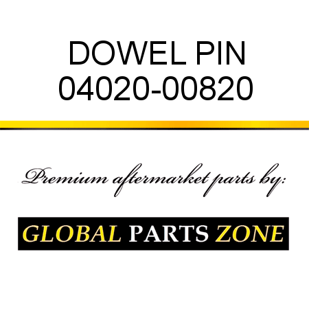 DOWEL PIN 04020-00820