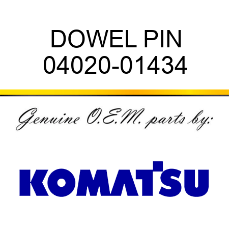 DOWEL PIN 04020-01434