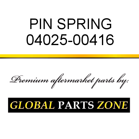PIN, SPRING 04025-00416