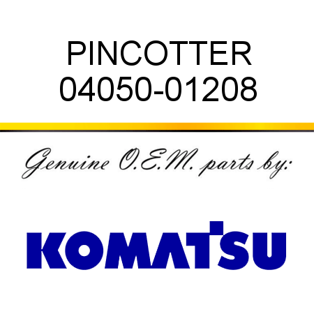 PIN,COTTER 04050-01208