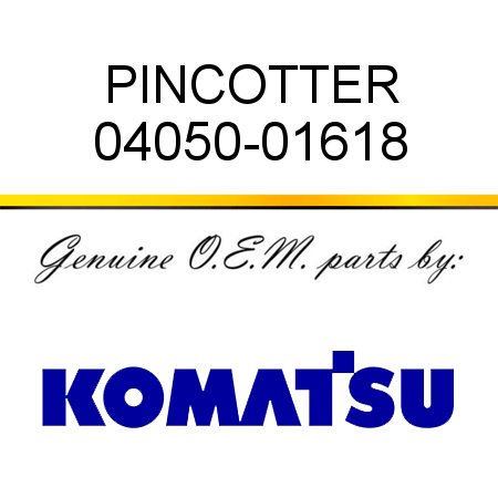 PIN,COTTER 04050-01618