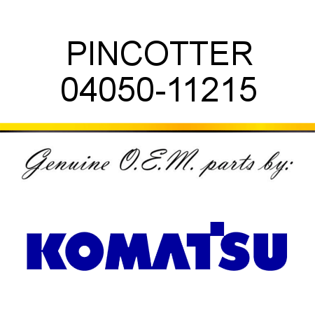 PIN,COTTER 04050-11215