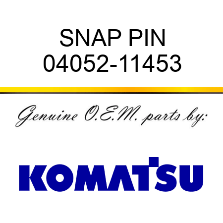 SNAP PIN 04052-11453