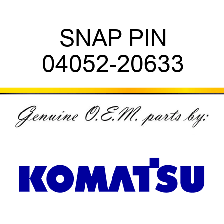 SNAP PIN 04052-20633