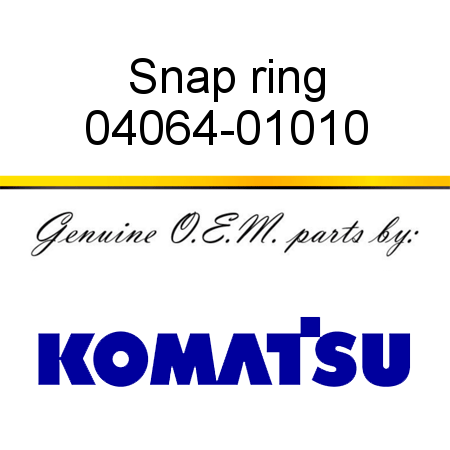 Snap ring 04064-01010
