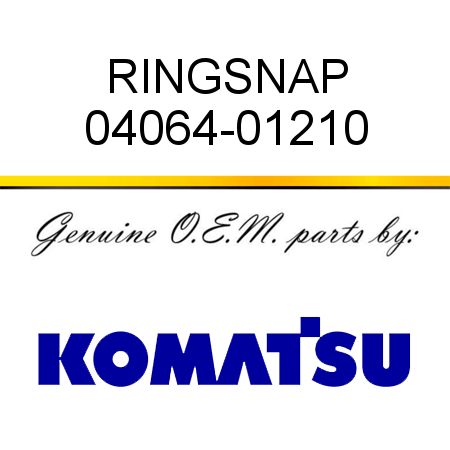 RING,SNAP 04064-01210