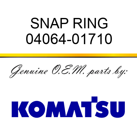 SNAP RING 04064-01710