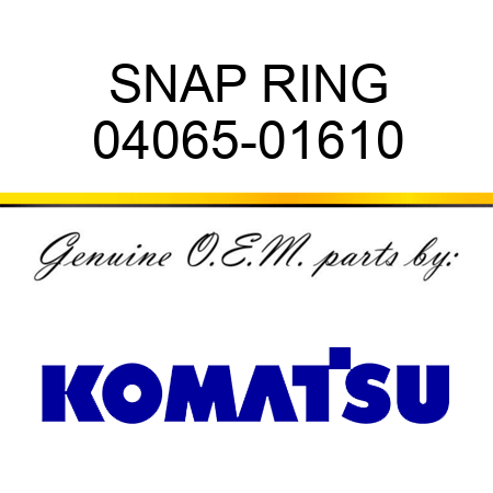 SNAP RING 04065-01610