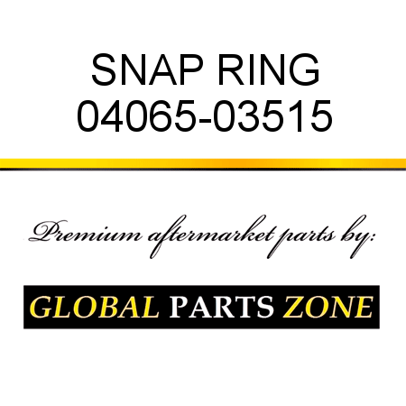 SNAP RING 04065-03515