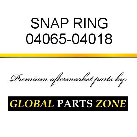 SNAP RING 04065-04018