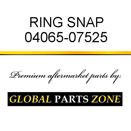 RING, SNAP 04065-07525