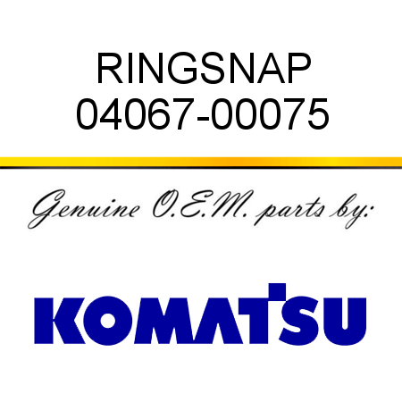 RING,SNAP 04067-00075