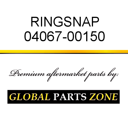 RING,SNAP 04067-00150