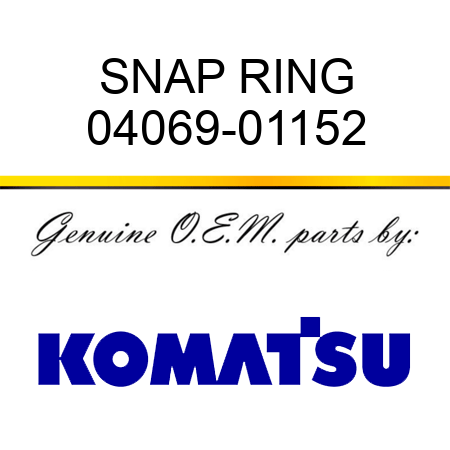 SNAP RING 04069-01152