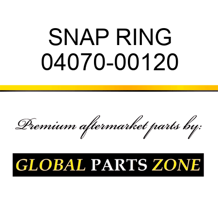 SNAP RING 04070-00120