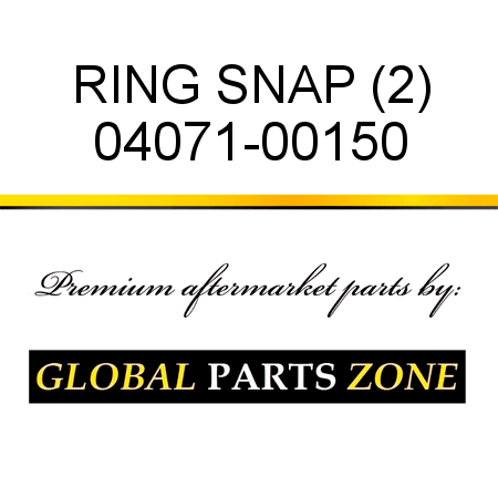 RING, SNAP (2) 04071-00150