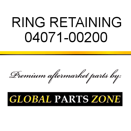 RING, RETAINING 04071-00200